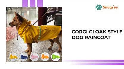 Corgi Cloak Style Dog Raincoat by@Outfy